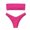 Pink, variant on Women's Halter Triangle Bikini Sets Ruffle String Bikini Two Piece Swimsuit Bathing Suits