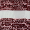 thumbnail image 2 of NOVICA Artisan Handmade Silk Shawl Woven Ecru Cherry from India Accessories Shawls Red Ivory Patterned ' Ancient Script in Cherry', 2 of 4