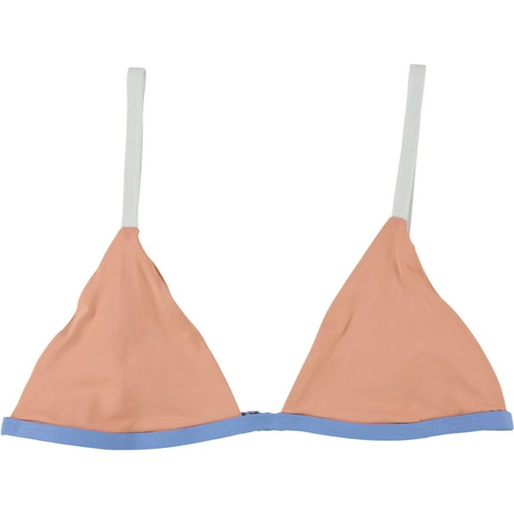 Tavik Womens Zepplin Triangle Bikini Swim Top, Orange, Large