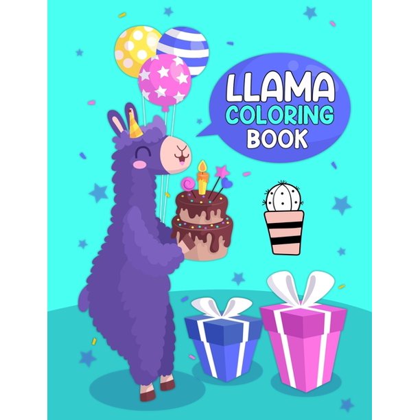 Download LLama Coloring Book : LLama Coloring Book. LLama Coloring Book For Kids.50 Story Paper Pages. 8 ...