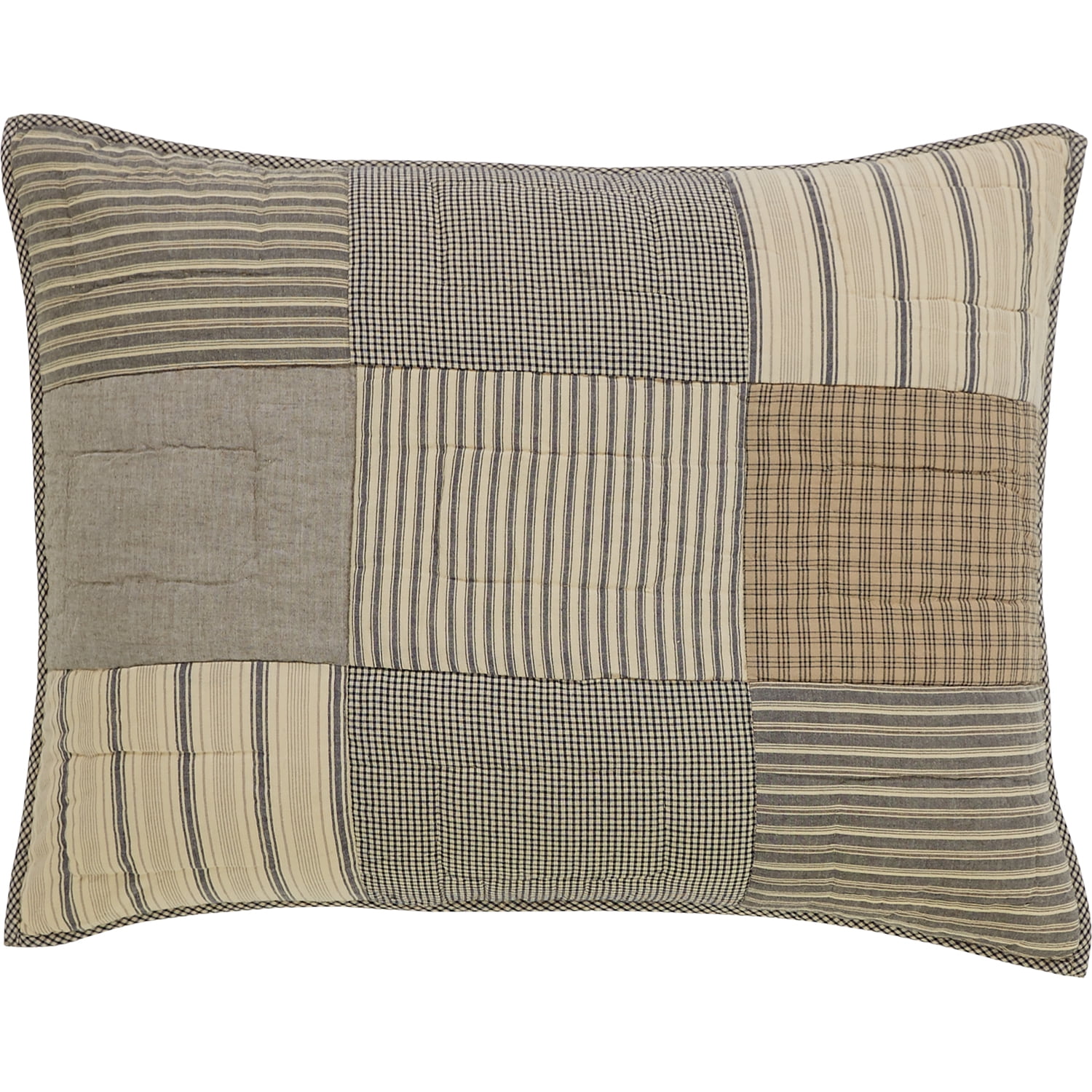 VHC Brands Sawyer Mill Daybed Quilt Set, Charcoal Grey