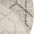 thumbnail image 7 of Unique Loom Eco Trellis Collection Area Rug - Mondo (7' Round Ivory/Gray), 7 of 7