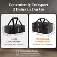 thumbnail image 2 of Soporte de metal Lifewit con doble aislamiento, 40 x 25 x 13 cm, negro, 2 of 8