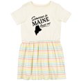 thumbnail image 3 of Inktastic Someone in Maine Loves Me Girls Toddler Dress, 3 of 5