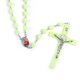 thumbnail image 4 of Collar de rosario de rosas con colgante de cruz católica, collar largo, joyería religiosa, 4 of 5