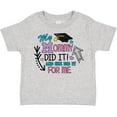 thumbnail image 3 of Inktastic My Mommy Did It and She Did It for Me with Graduation Cap Girls Toddler T-Shirt, 3 of 5