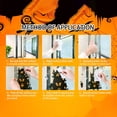 thumbnail image 6 of 8 Sheets 84 Pcs Window Clings Halloween Decoration Glass Stickers Scary PVC Removable Door Decals and 1 Small Scraper, 6 of 7