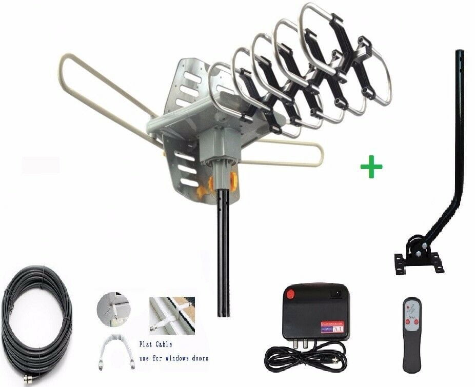 HDTV Antenna Digital Amplified Outdoor Antenna with Mounting Pole150