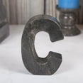 thumbnail image 2 of Creative Home Natural Black Marble Stone Decorative Bookend Paper Weight for Office or Home Decaration, Letter C, 4" W x 5-7/8" H, 1-1/2" D, 2 of 3
