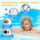 thumbnail image 4 of Set de Snorkel para Niños MELUMILU, Máscara de Buceo Antiempañante con Visión Panorámica de 180°, para Niños y Jóvenes de 5 a 15 Años (Blanco), 4 of 7