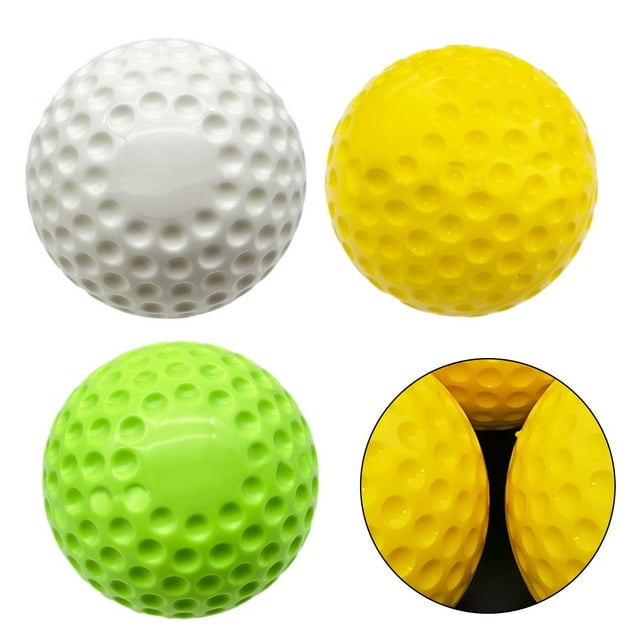 9 Or 12Inch Dimpled Baseball Softball For Pitching Machine Batting Practice Yellow 9 Inch Shenzhuyue