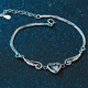 thumbnail image 4 of Pulsera Mujer Brazalete De Plata 925 Corazón Alas Ángel Xtellar plateado, 4 of 4