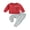 Red, variant on Bagilaanoe 2PCS Toddler Baby Boy Long Pants Set Letter Print Long Sleeve Sweatshirt Pullover Tops + Drawstring Sweatpants 6M 12M 18M 24M 3T Kids Casual Sweatsuits