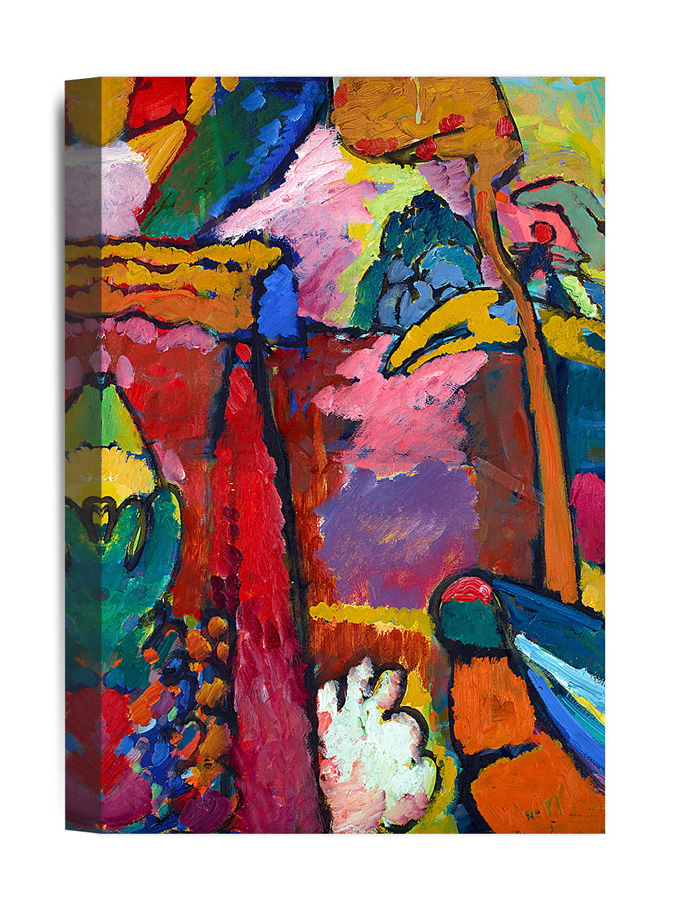 Kandinsky Abstract Art Painting Sports Bra XS