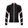 thumbnail image 1 of Doomiva Veste de Sport à Fermeture Éclair pour Filles, Manches Longues, Col Montant, Rose 12, 1 of 7
