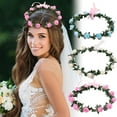thumbnail image 4 of Wreath*1 Clearance! Headband Rose Flower Crown Wreath Wedding Bridal Garland Hairband Headwear, 4 of 4