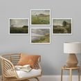 thumbnail image 3 of PixonSign Framed Wall Art Classic Rural Countryside Flower Landscapes Prints, Set of 4 Nature Wilderness Paintings, Minimalism Wall Décor, Adhesive Canvas Poster for Home Decor - 12"x16" White, 3 of 5