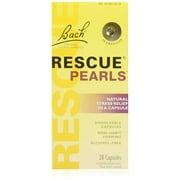 Bach Rescue Pearls Natural Stress Relief ,28 Capsules (Pack of 2)
