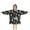 Daisy Flower Pattern, variant on Teal Daisy Flower Pattern Blanket Hoodies for Kids 6-13YR Oversize Wearable Blanket Hoodies for Boys Girls Teens