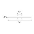 thumbnail image 2 of E41343-SA ET2 Lighting Alumilux Line - 24 Inch 13W 2 LED Outdoor Wall Sconce-Satin Aluminum Finish, 2 of 5