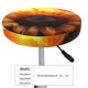 thumbnail image 4 of Balery Sunset Coast Sunflower Fundas de asiento para taburete de bar redondo de tela de terciopelo ajustables que protegen de arañazos y manchas para sillas de 14 a 17 pulgadas.-12 inch, 4 of 7
