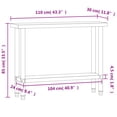 thumbnail image 4 of vidaXL Table de Cuisine 110x30x85 cm Acier Inoxydable, 4 of 5