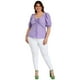 thumbnail image 5 of Blusa casual Roman Fashion /Tallas Extras, 1827 (Lila) lila 36 Roman Fashion BL-GR-1827-LILA, 5 of 6