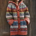 thumbnail image 2 of Cardigan Women Cozy Knitted Hooded With Pockets Casual Style Sweater Jacket Work Cardians, 2 of 4