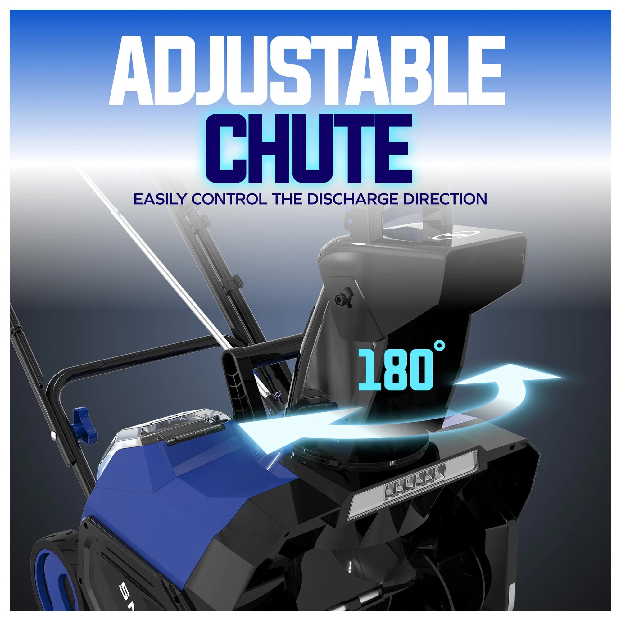Snow Joe 48V Cordless Snow Blower Machine, Battery Powered w/ LED, 18\" Clearing