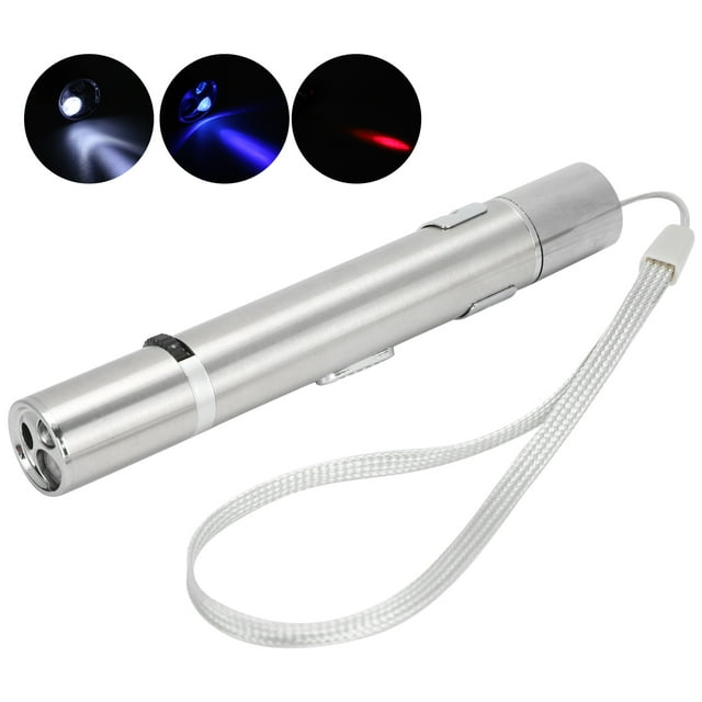 Juguete Láser Interactivo Para Gatito, Puntero De Luz Recargable Por USB, Diseño De Cordón, Juguetes De Persecución De Gatos Con Carga USB Con Luz UV Para Gatos Para