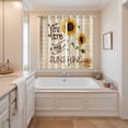 thumbnail image 3 of Curtains 84 Inches Long 2 Panels, Sunflowers Grommets Window Treatment Curtain, Vintage Bee You Are My Sunshine Beige Thermal Curtains Drapes for Living Room/Bathroom, 3 of 9