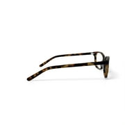 Walmart Womens FM17095 Demi Square Prescription Eyeglasses with Case, Brown Tortoise