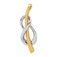 thumbnail image 3 of 14k Yellow and White Gold Two-Tone Slide, 3 of 6
