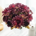 thumbnail image 3 of Faux Flowers Bundle Artificial Dahlia Rose Bunch Realistic Artificial Flowers for Flower Arrangement Home Wedding Decoration, 3 of 8