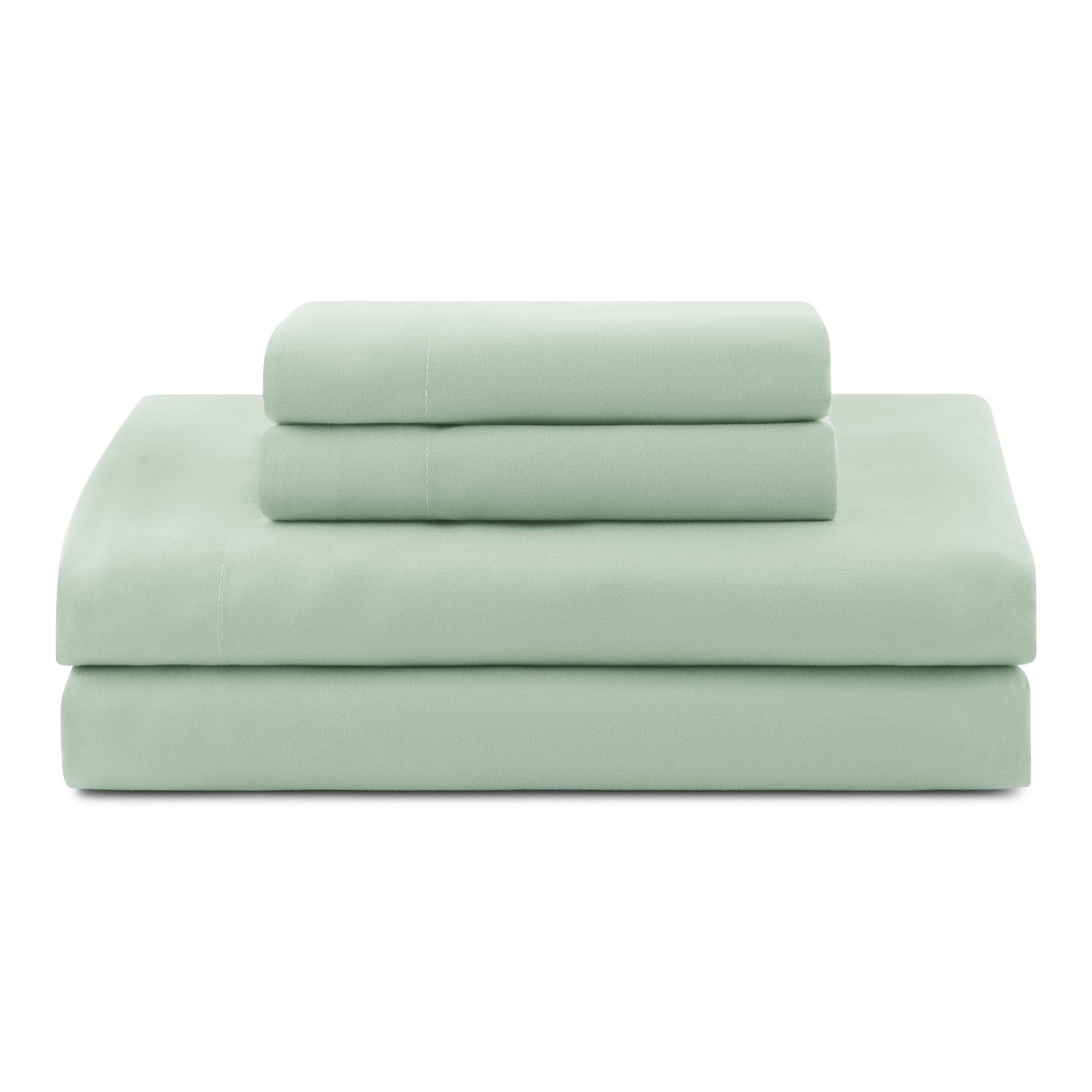 Mainstays All in One Reversible Comforter and Sheet set- 7 Piece, King, Green