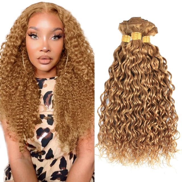 Hair Bundles LadrxAdr, Rubio Miel, Onda, 55-65 cm, 3 x 100 g