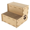 thumbnail image 4 of Tarjeta para rascar de casa para gatos, doble capa, superior desmontable, rascadores corrugados encantadores, cueva para gatos, tarjeta para rascar para casa de gatos M, 4 of 5