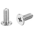 thumbnail image 5 of Uxcell M2x6mm Computer Screw Fastener Silver Tone 3.8mm Dia Screw Head 100 Pack, 5 of 5