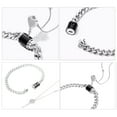thumbnail image 4 of 2pcs Heart Key Pendant Necklace Lock Bracelet Couple Jewelry for Women Men, 4 of 13