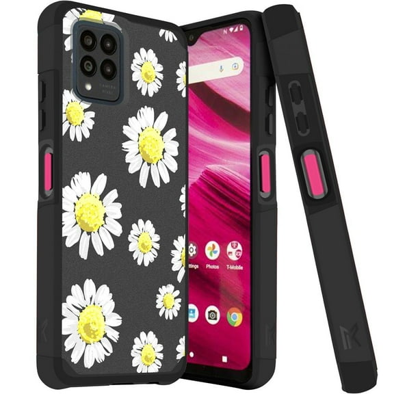 MetKase Hybrid Series Case for T-Mobile REVVL 6 Pro 5G (Magnetic Mount Ready Dual Layer Slim Cover) - Chamomile