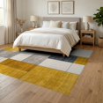 thumbnail image 3 of ODIKA 6'x9' Washable Area Rug Non-Slip, Easy Care, Personalized Photo Abstract Block Layout Rectangular Diatomaceous for Family Room, Living Room, Master Bedroom, 3 of 7