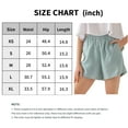 thumbnail image 5 of Amazhiyu Womens 100% Linen Wide Leg High Waist Shorts Casual Summer Shorts with Pockets, 5 of 5