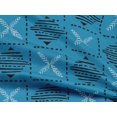 thumbnail image 5 of oneOone Rayon Medium Blue Fabric Block Fabric For Sewing Printed Craft Fabric By The Yard 56 Inch Wide-CU, 5 of 5