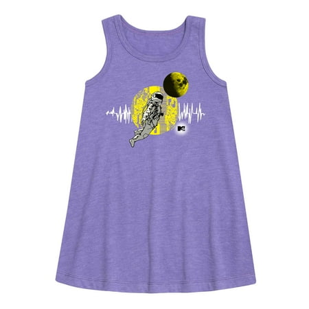 

MTV Moon Person - Wavelength - Toddler and Youth Girls A-line Dress