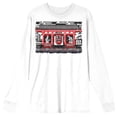 thumbnail image 5 of Godzilla Classic Shin and Mecha Shin in Pagoda Adult White Long Sleeve Tee-XL, 5 of 7
