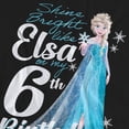 thumbnail image 3 of Frozen  Adult Bright Like Elsa 6th Birthday T-Shirt, 3 of 6