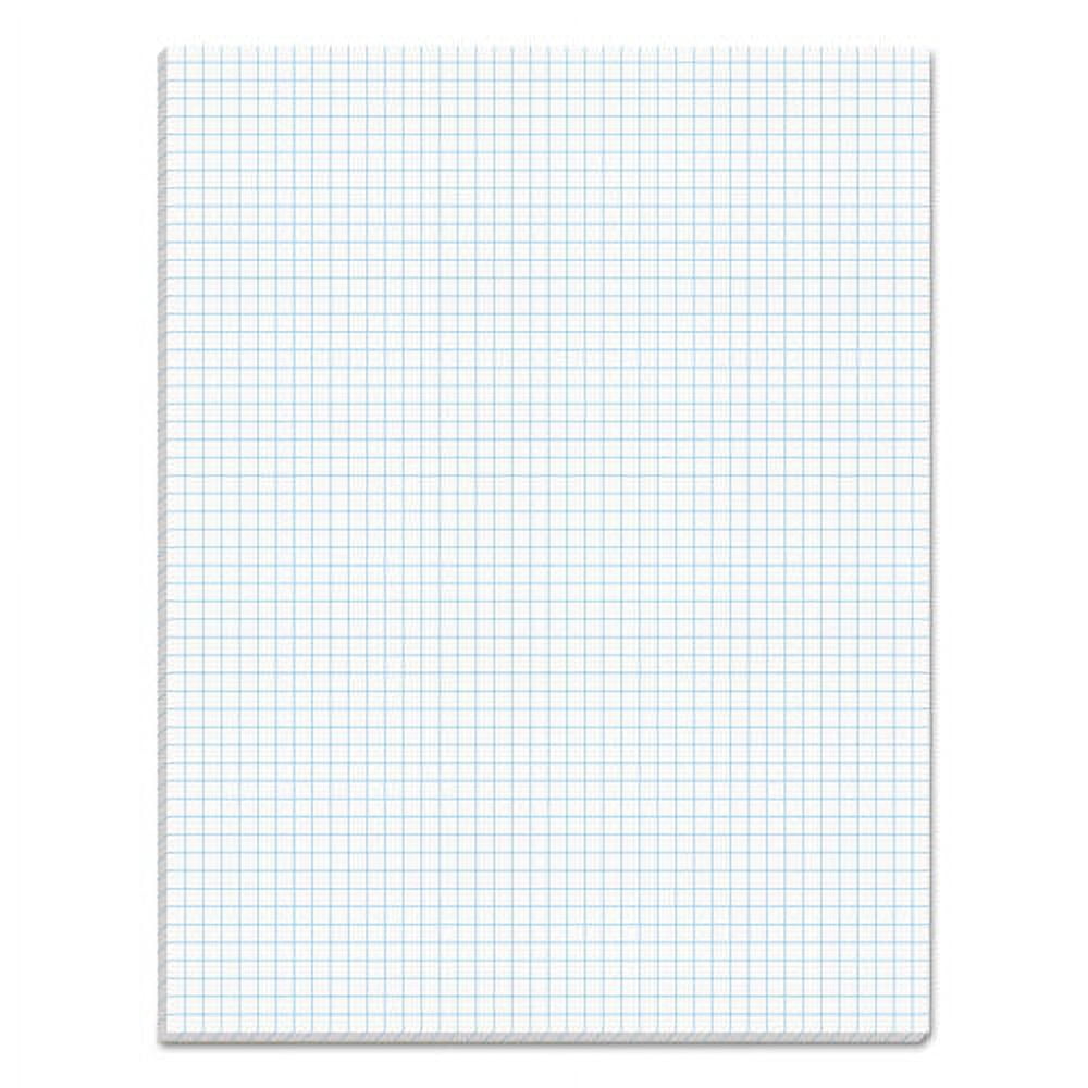 "Quadrille Pads, Quadrille Rule (5 Sq/in), 50 White 8.5 X 11 Sheets | Bundle of 5 Pads"