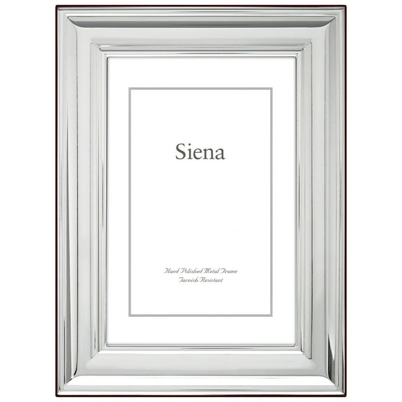 Siena Classic Plain Frame Silver 4x6