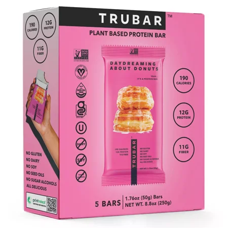 TRUBAR Nutrition Protein Bars Daydreaming Donuts 5ct 8.8oz