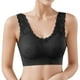 thumbnail image 2 of Gibobby Sujetador de copa de fijo con anillo de transpirable y cómodo de verano para mujer Sujetadores para mujer(Negro,G), 2 of 4